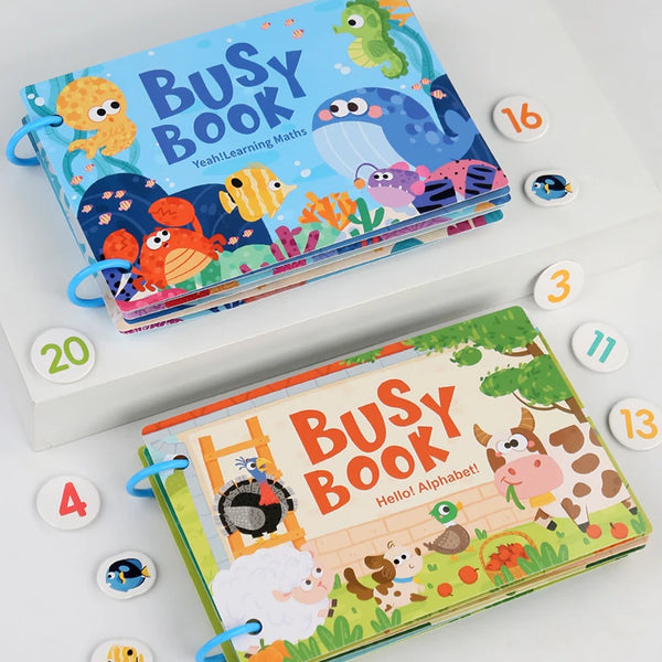Montessori Baby Busy book My First Quiet Book Paste Early Learning Education Toy Children Toy Matching Game for Babies 2 3 Years alternate